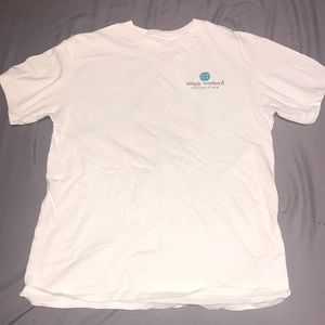 White Simply Southern Shirt YL